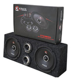 Set De Medios  Rangos Krack Ktm8520 300w 150 Rms Cajon Mdf