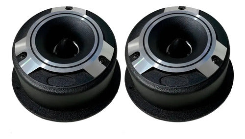 Juego De Tweeter Tipo Bala 4 Pulg. Con Alzas 150w  066-846