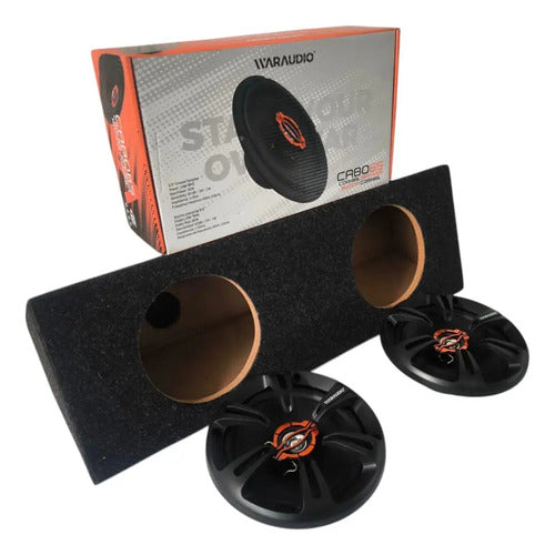 Bocina Coaxial Waraudio Cabo 65 C/cajon Doble Monitor 45rms