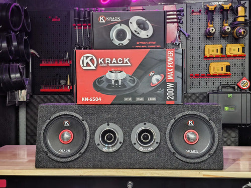 Kit Open Show Medios Rangos Neodimio Krack Kn-6504 +ktm-4tw