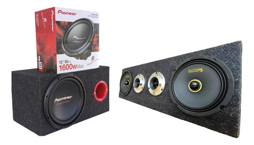 Paquete  Subwoofer Pioneer Tsw312d4 + Reactive Bass Rbt6520
