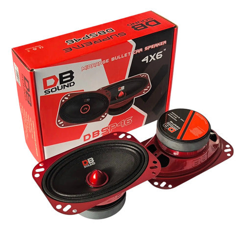 Par De Medios Rangos Db Sound 4x6 Dbsp46 200w/100w 89db 4ohm