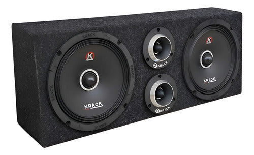 Set De Medios  Rangos Krack Ktm8520 300w 150 Rms Cajon Mdf