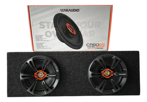Bocina Coaxial Waraudio Cabo 65 C/cajon Doble Monitor 45rms