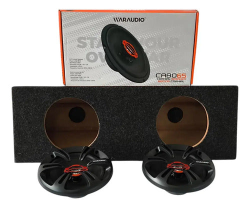 Bocina Coaxial Waraudio Cabo 65 C/cajon Doble Monitor 45rms