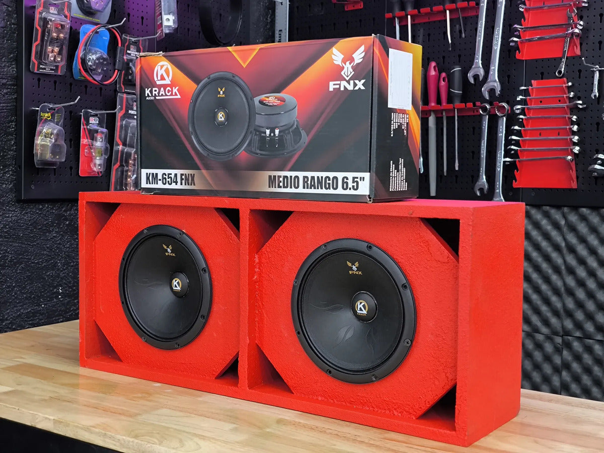 Par Medios Rangos Km-654fnx 6.5 Fenix + Cajon Open Show R