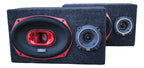 Par Cajon Individual D Madera Bocina 6x9 Tipo Pick Up C/bala
