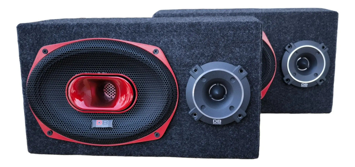 Par Cajon Individual D Madera Bocina 6x9 Tipo Pick Up C/bala