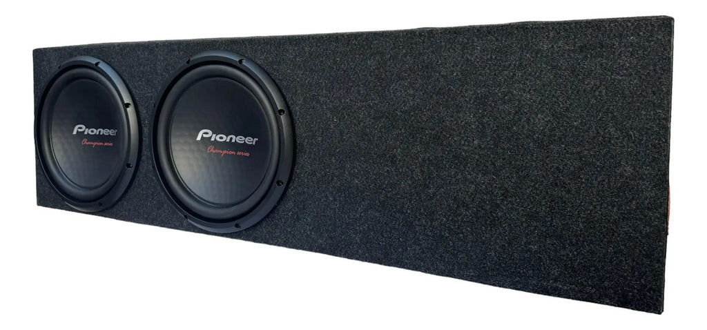 Cajón De Madera Acustico Para Camioneta Doble Subwoofer
