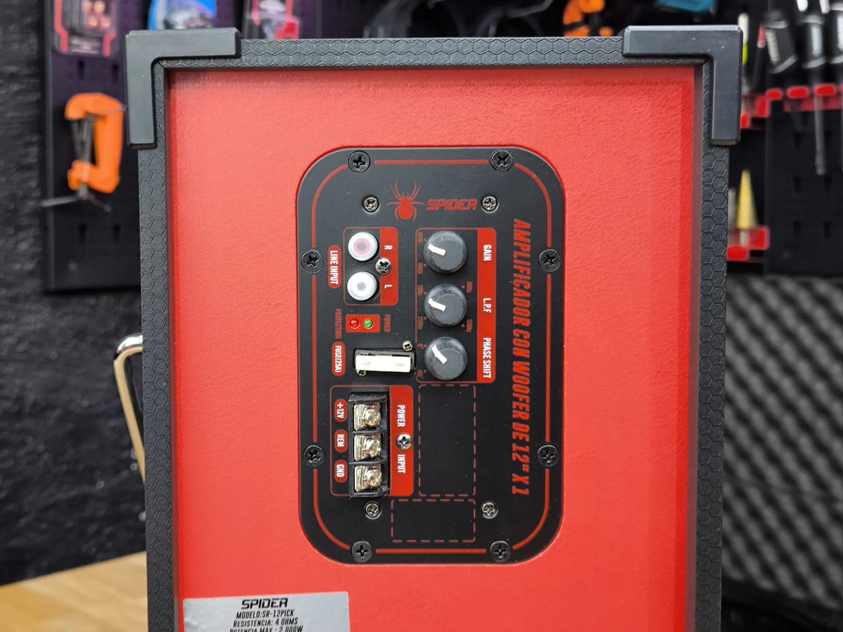 Subwoofer Amplificado Spider Sr-12pickde 12pulg 2000 Watts
