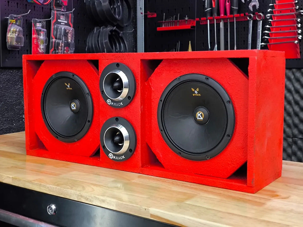 Par Medios Rangos Km-654fnx 6.5 Fenix +tweeters+ Cajon Open