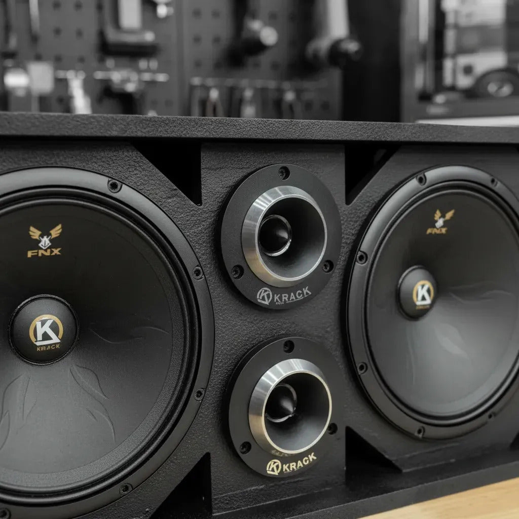 Paquete Open Show Audio Cajon + Km-804 Fnx + Tweeters