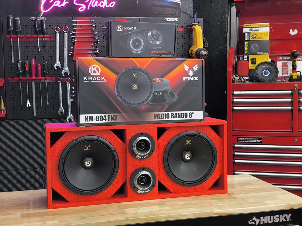 Par Medios Rangos Km-804fnx 8 Fenix +tweeters+ Cajon Open Sh