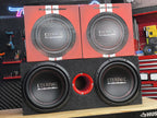 2 Subwoofer 12pulg Audiobahn Aw124e +cajon Doble Scorpion