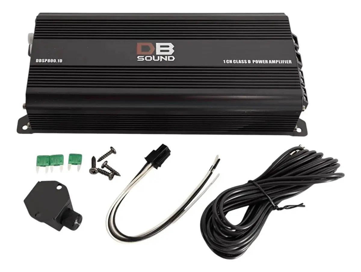 2 Audiobahn 8 PuLG 700w Asw8u + Cajon + Mono Dbsp800.1+kit4