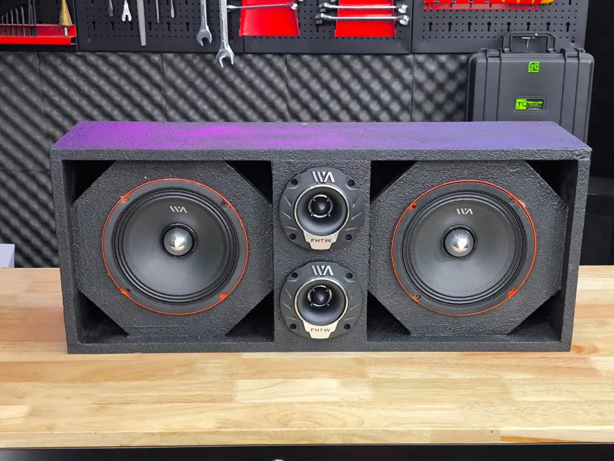 Set De Medios Rango War Audio Fh64bmpk+ Cajon Open Show Negr