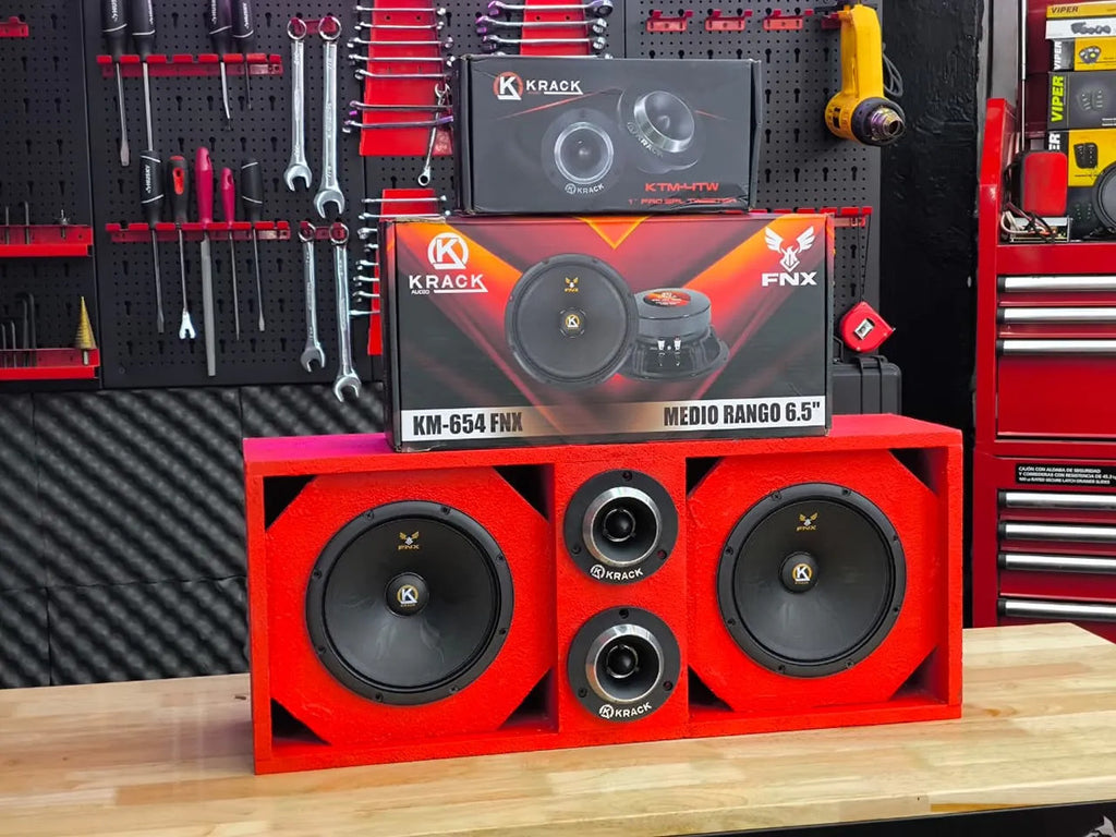 Par Medios Rangos Km-654fnx 6.5 Fenix +tweeters+ Cajon Open