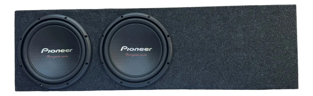 Cajón De Madera Acustico Para Camioneta Doble Subwoofer