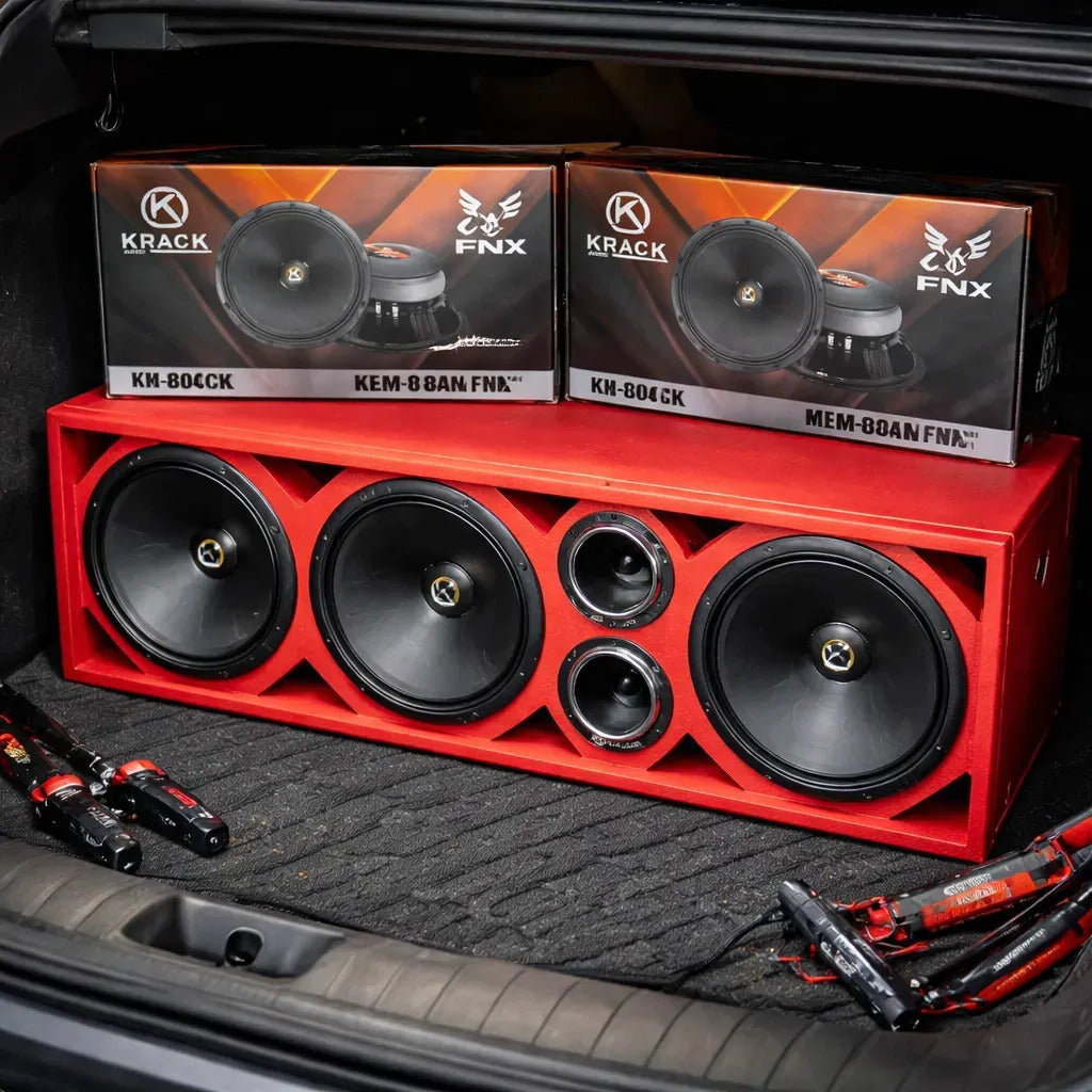 Paquete Open Show Audio Cajon + Km-654 Fnx + Tweeters