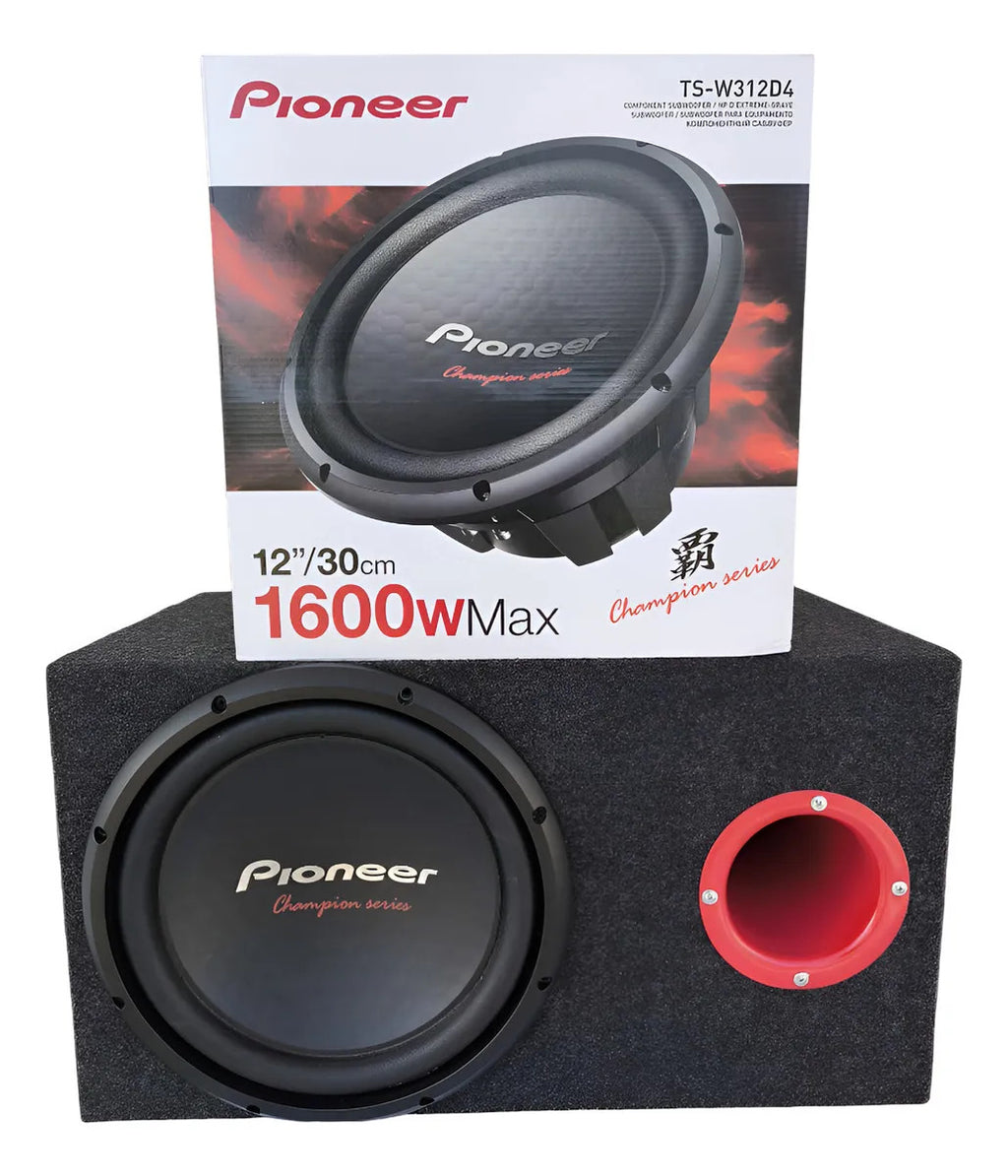 Cajón De Madera Rebote C/subwoofer Pioneer Ts-w312d4 12 PuLG