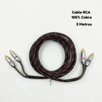 Cable Rca Reforzado Db Sound 100% Cobre 3 Metros Dbrcc3