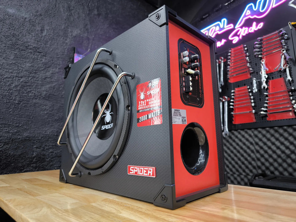Subwoofer Amplificado Spider Sr-12pickde 12pulg 2000 Watts