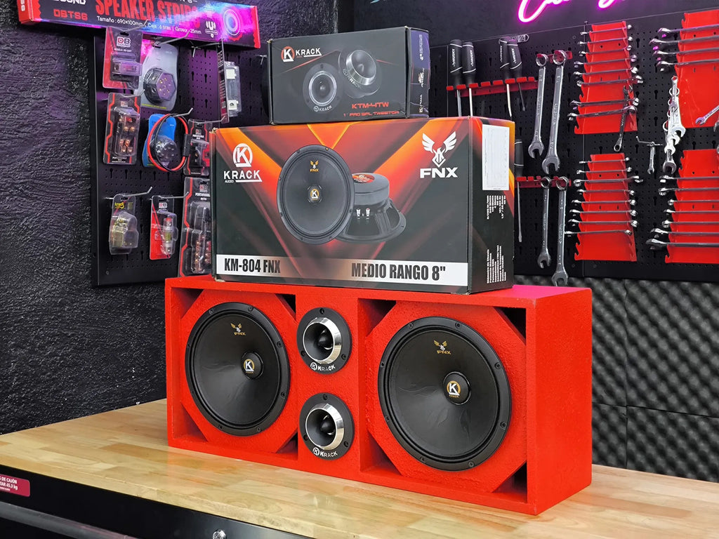 Par Medios Rangos Km-804fnx 8 Fenix +tweeters+ Cajon Open Sh