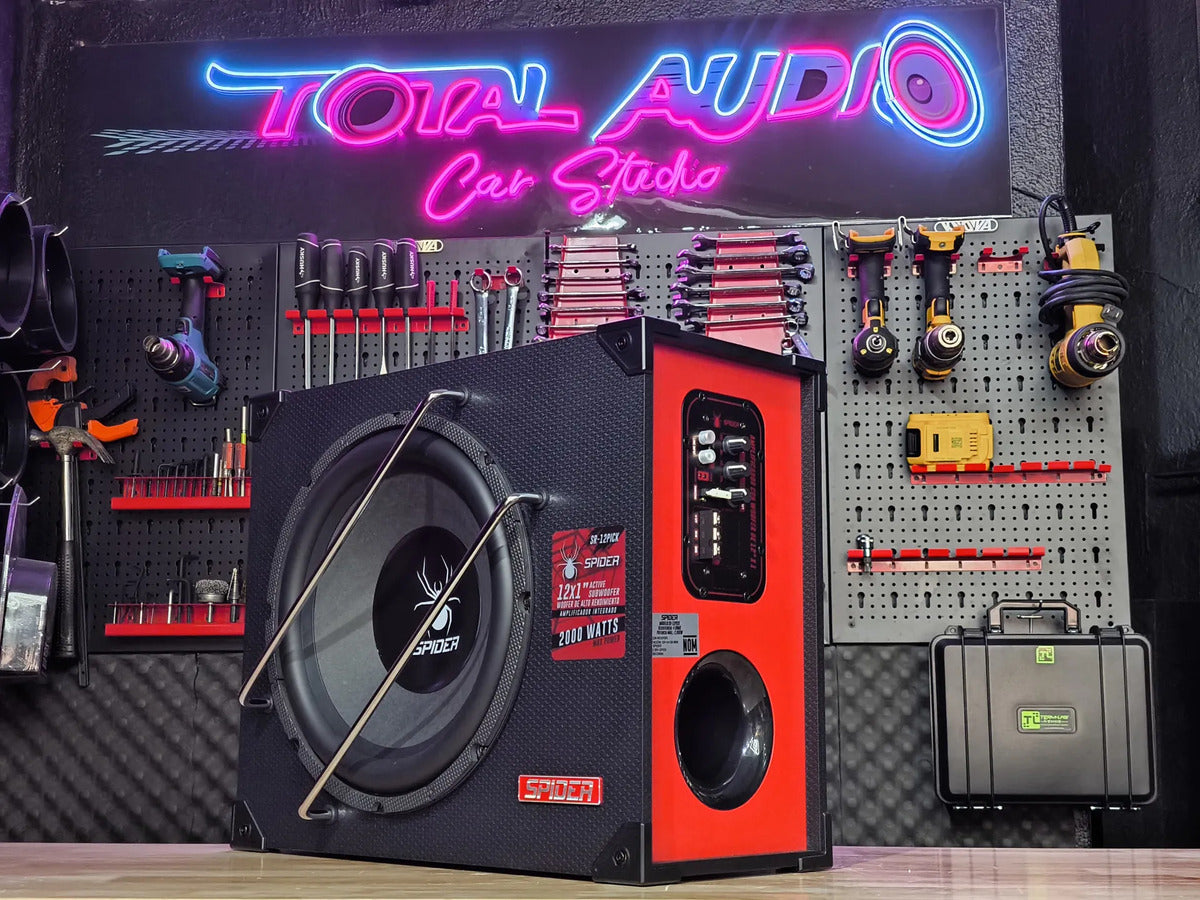 Subwoofer Amplificado Spider Sr-12pickde 12pulg 2000 Watts