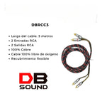 Cable Rca Reforzado Db Sound 100% Cobre 3 Metros Dbrcc3