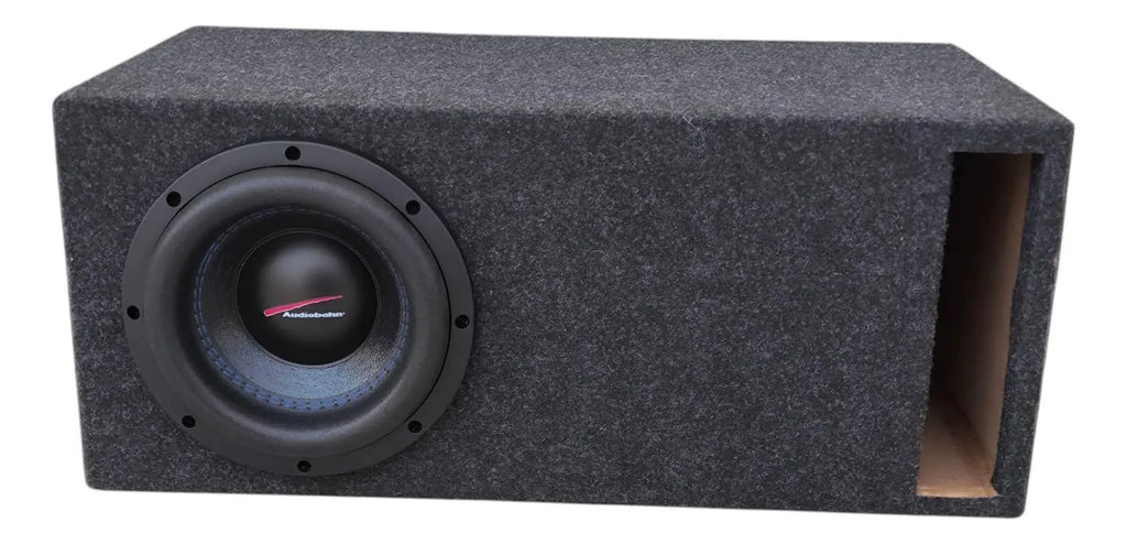 Subwoofer Audiobahn Asw8u Cajon Salida De Aire Amplificador