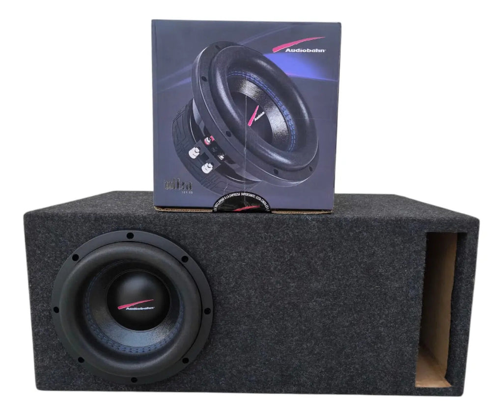 Subwoofer Audiobahn Asw8u Cajon Salida De Aire Amplificador