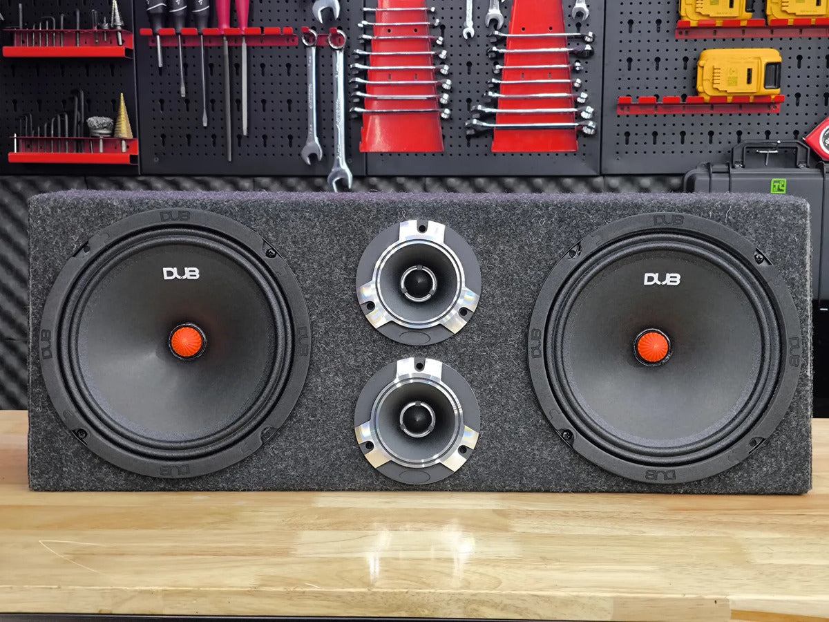 Kit Open Show 8puLG 600w Max Dub801 +tweeeter C Cajon Doble