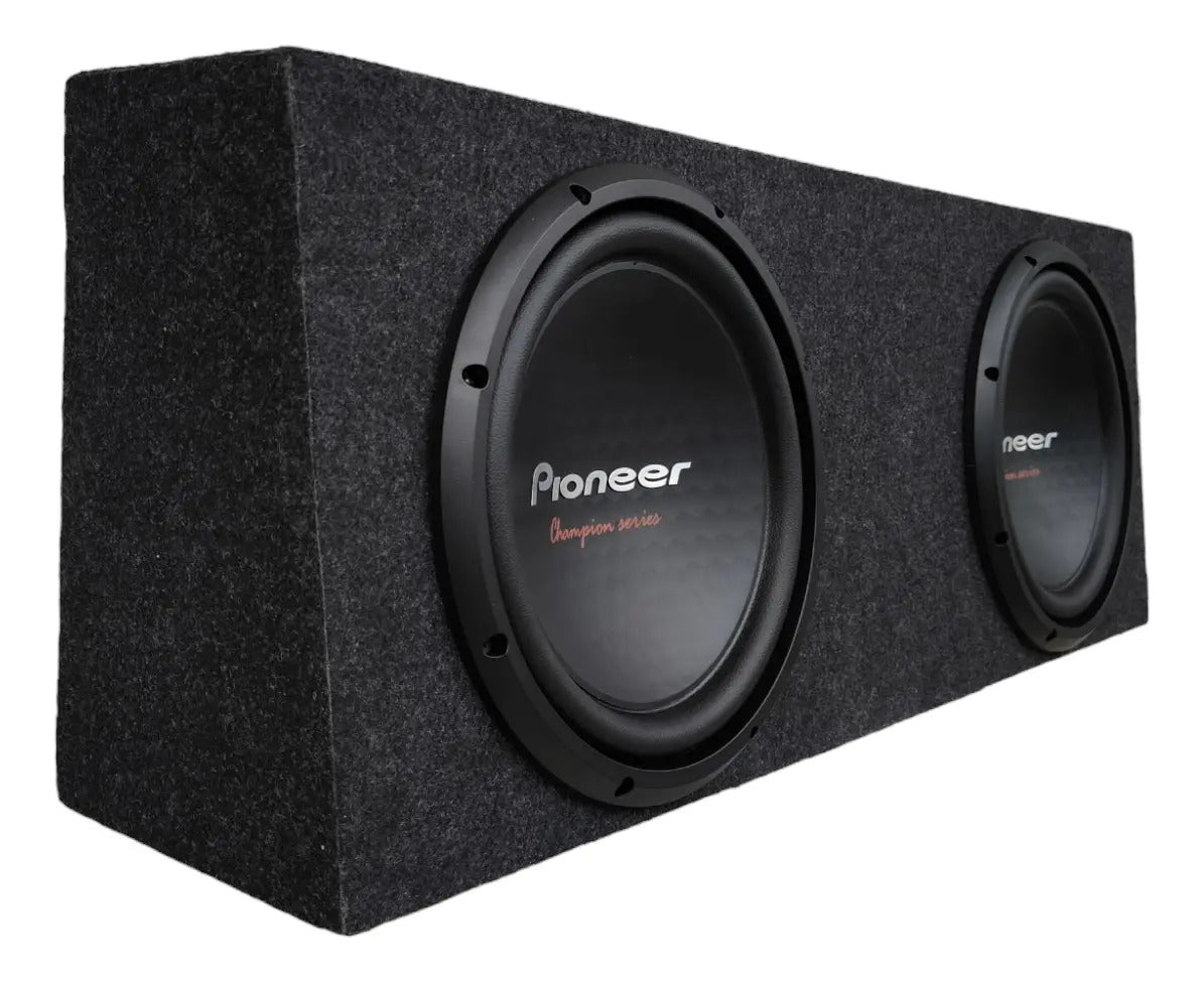 Cajón Sellado Doble Para Camioneta Con Rebote Para Subwoofer