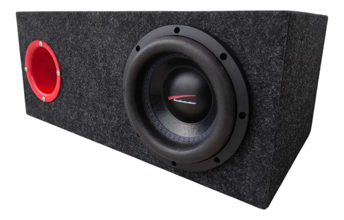 Subwoofer Audiobahn Asw8u Cajon Salida De Aire Amplificador