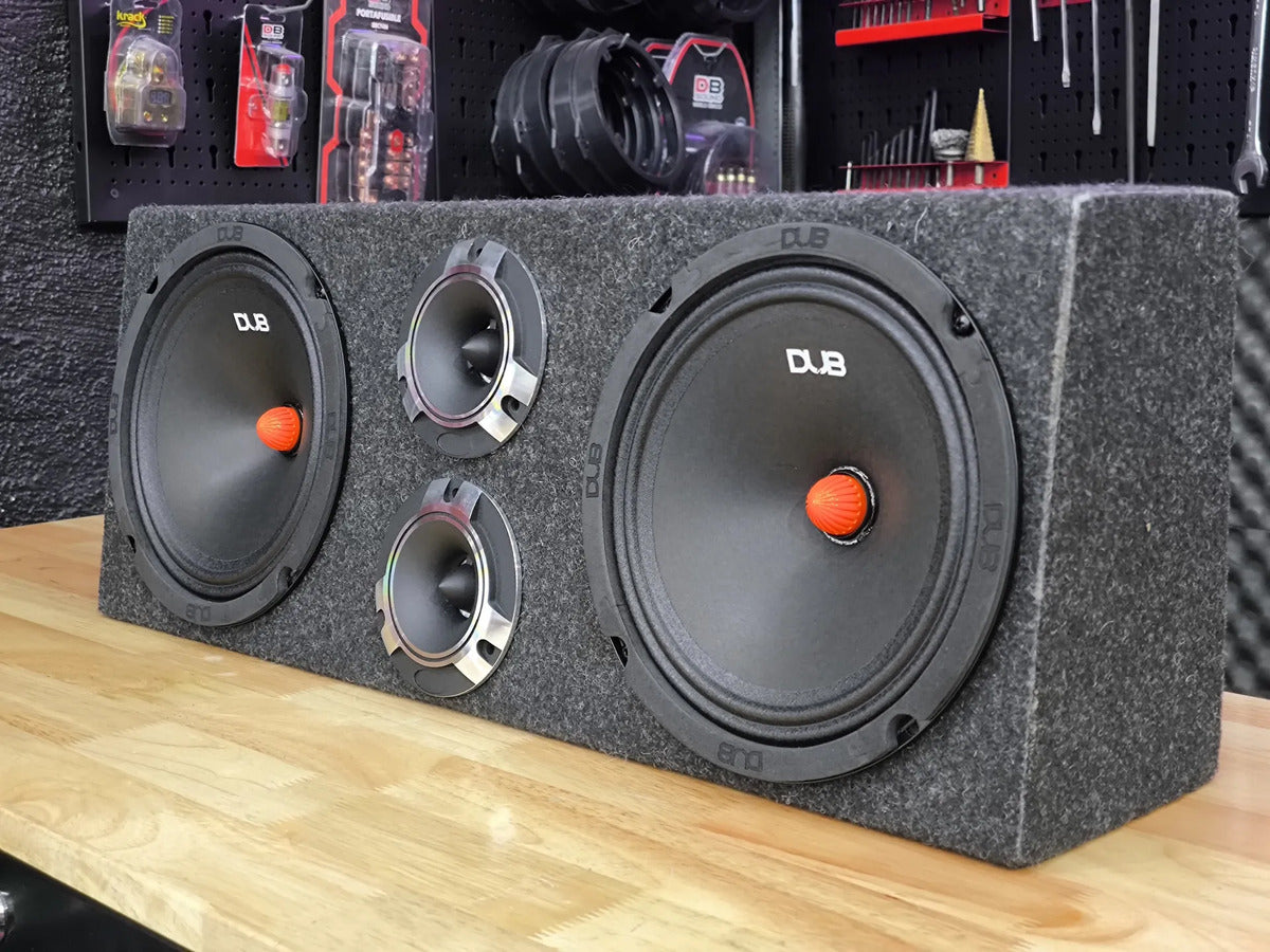Kit Open Show 8puLG 600w Max Dub801 +tweeeter C Cajon Doble