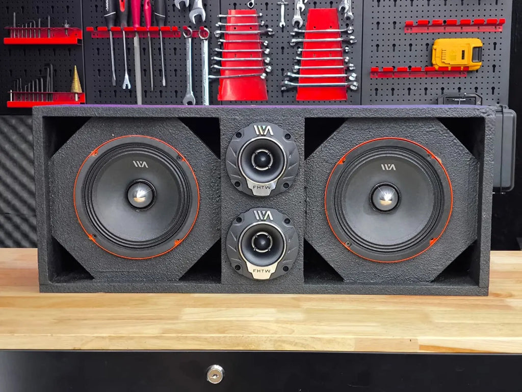 Set De Medios Rango War Audio Fh64bmpk+ Cajon Open Show Negr