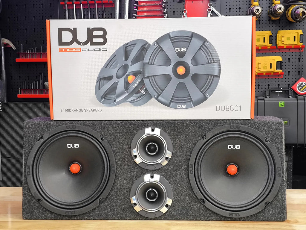 Kit Open Show 8puLG 600w Max Dub801 +tweeeter C Cajon Doble