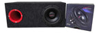 Subwoofer Audiobahn Asw8u Cajon Salida De Aire Amplificador