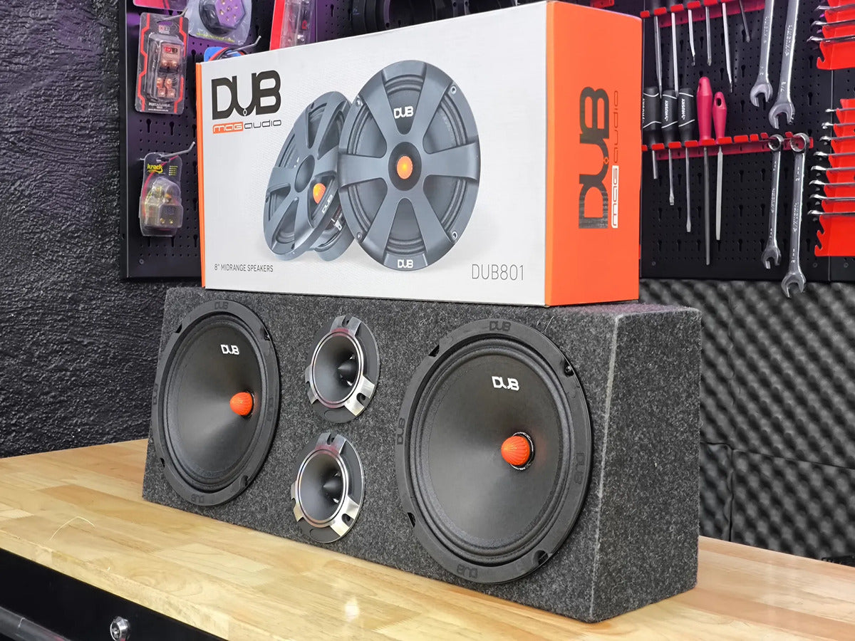 Kit Open Show 8puLG 600w Max Dub801 +tweeeter C Cajon Doble