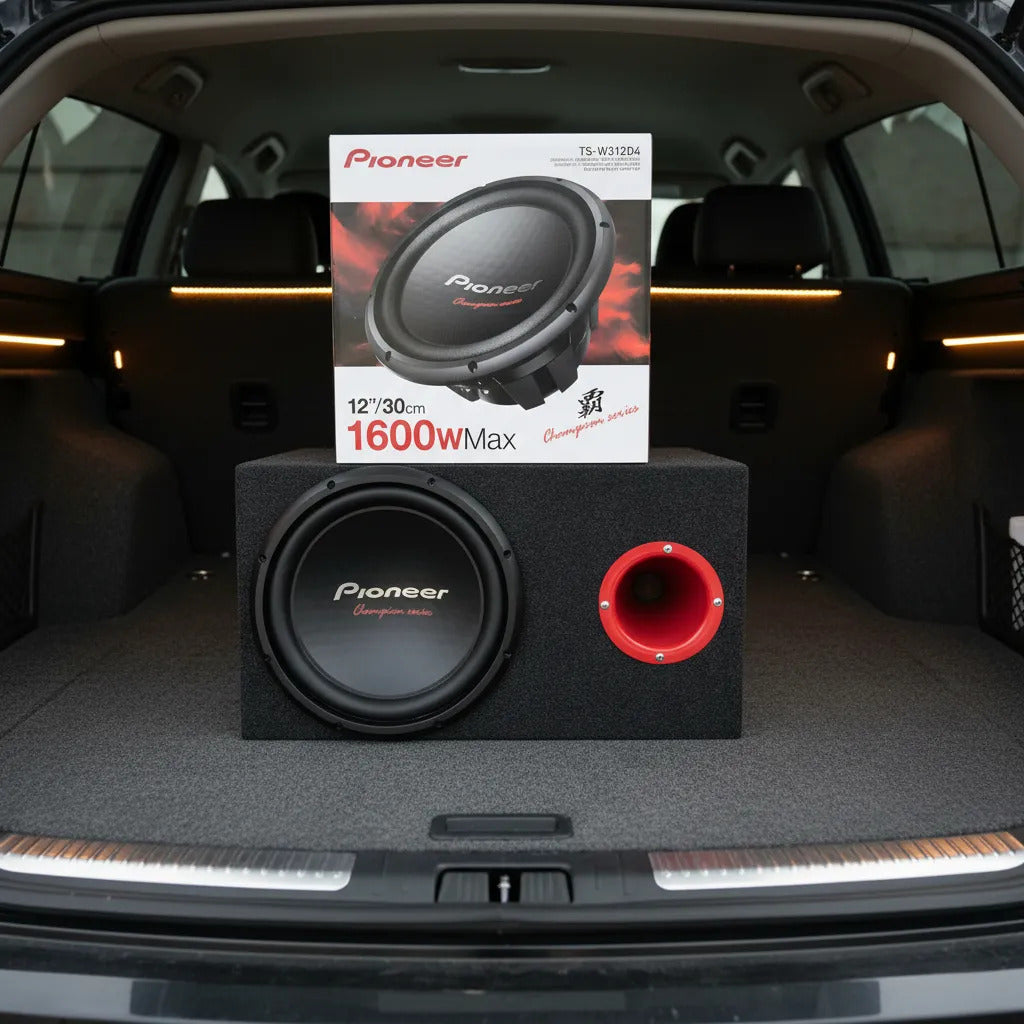 Cajón De Madera Rebote C/subwoofer Pioneer Ts-w312d4 12 PuLG