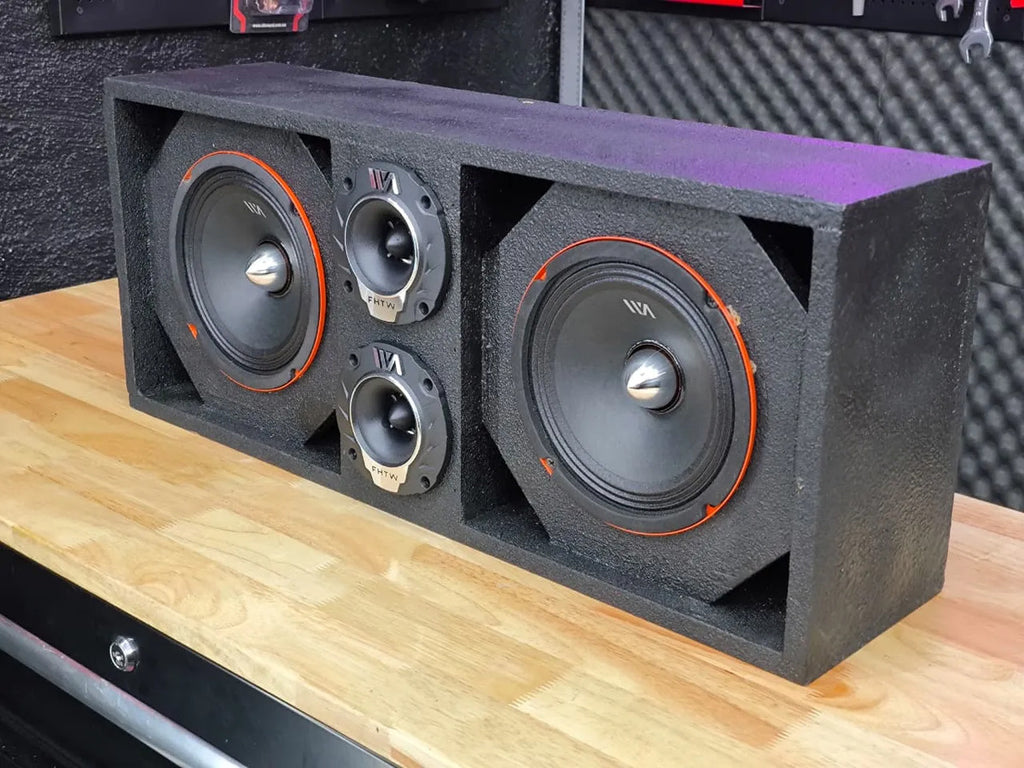 Set De Medios Rango War Audio Fh64bmpk+ Cajon Open Show Negr