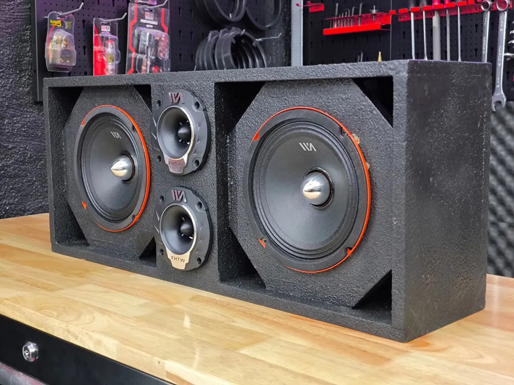 Set De Medios Rango War Audio Fh64bmpk+ Cajon Open Show Negr