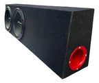 Cajón De Madera Acustico Para Camioneta Doble Subwoofer