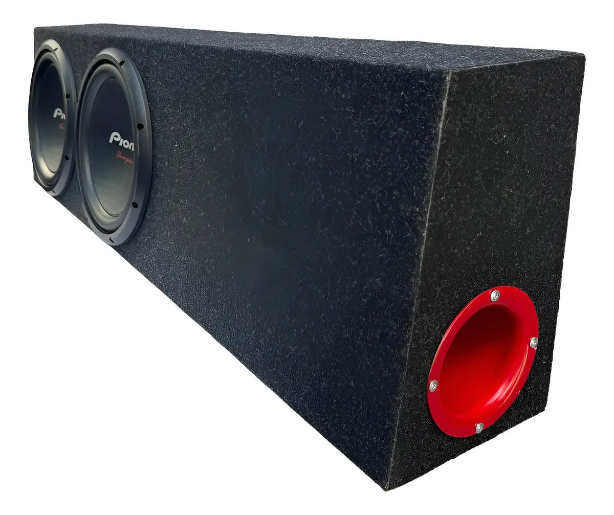 Cajón De Madera Acustico Para Camioneta Doble Subwoofer
