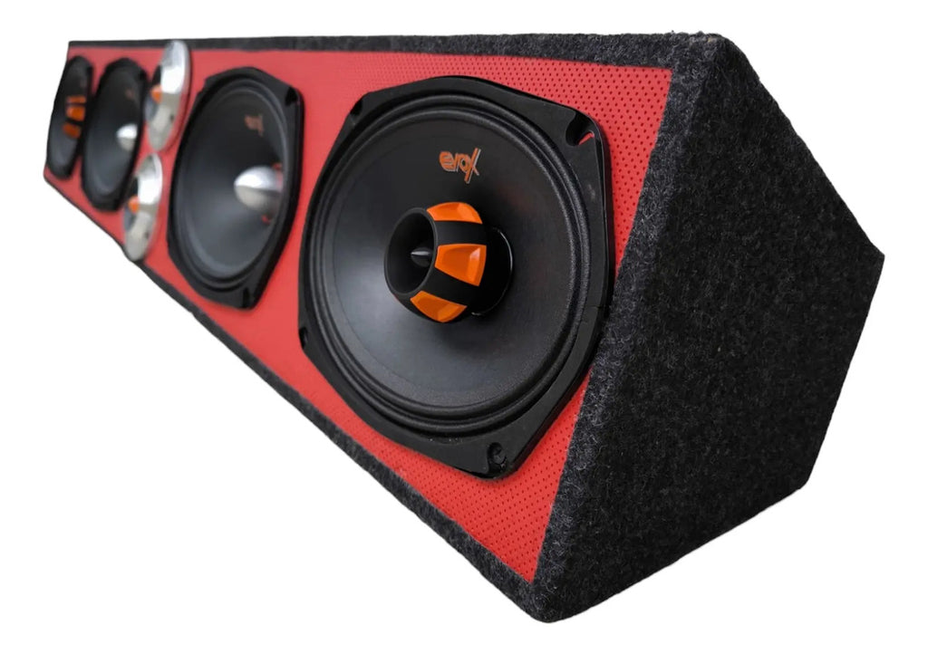 Cajón De Madera Monitor Vinil 4 Bocinas De 6x9 Con 2 Balas