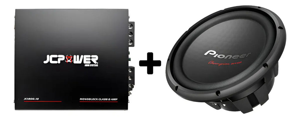 Amplificador Jc Power Jc1200.1 600w Rms+ 1 Pioneer Tsw-312d4