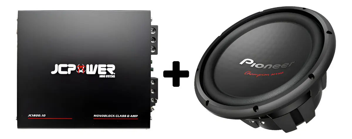 Amplificador Jc Power Jc1200.1 600w Rms+ 1 Pioneer Tsw-312d4