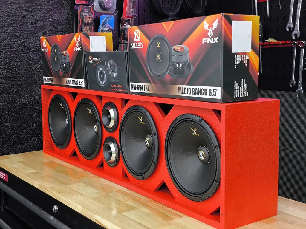 Paquete Open Show Audio Cajon + Km-654 Fnx + Tweeters