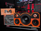 Cajon Rumbera Porteada Led Para Subwoofer 12 + Set De Medios