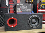 Subwoofer Jc Power Rs-8d4 700w  + Caja Acustica Scorpion